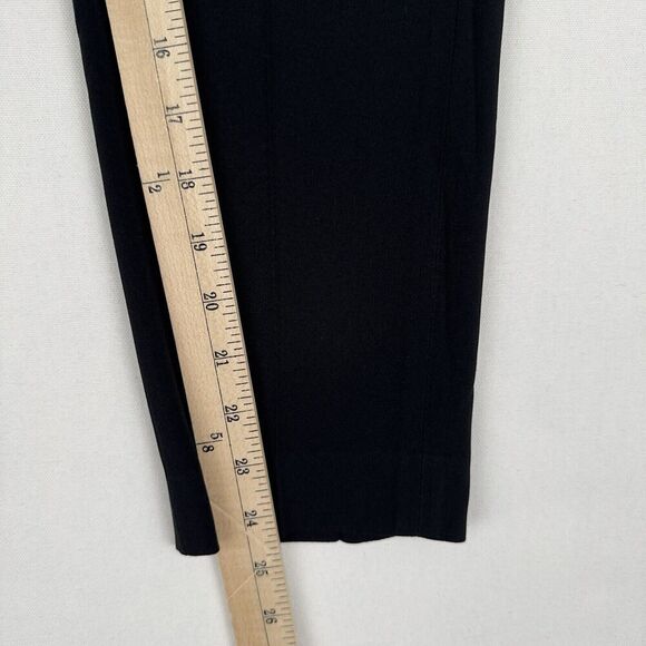 Aritzia Babaton Cohen Pants Womens 2 Black Cropped Dress Trousers Crepe Pleated - Picture 15 of 16